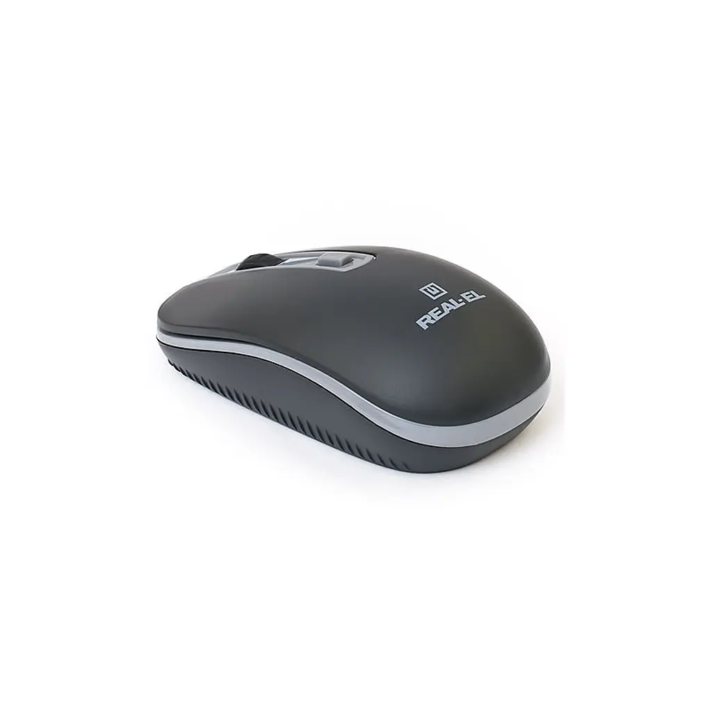 Мишка REAL-EL RM-303 Wireless Black/Grey (EL123200021) - фото 3