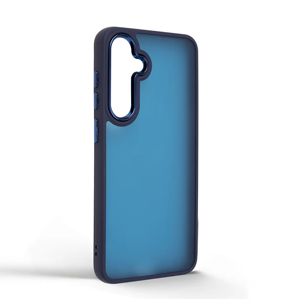 Противоударный чехол для Samsung Galaxy S24 FE 5G (SM-S721), Frame, синий, панель-накладка, термополиуретан TPU + поликарбонат PC, защита всего корпуса, защита кнопок и камеры, устойчив к деформациям, ArmorStandart (ARM76912) - фото 2
