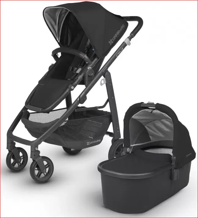 Универсальная коляска 2 в 1 UPPAbaby CRUZ 2, JAKE (черный/графитовая рама/черная кожа) - фото 2