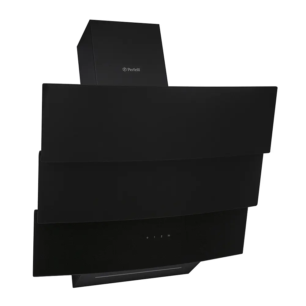 Витяжка декоративна похила PERFELLI DNS 6363 B 750 BL LED Strip - фото 2