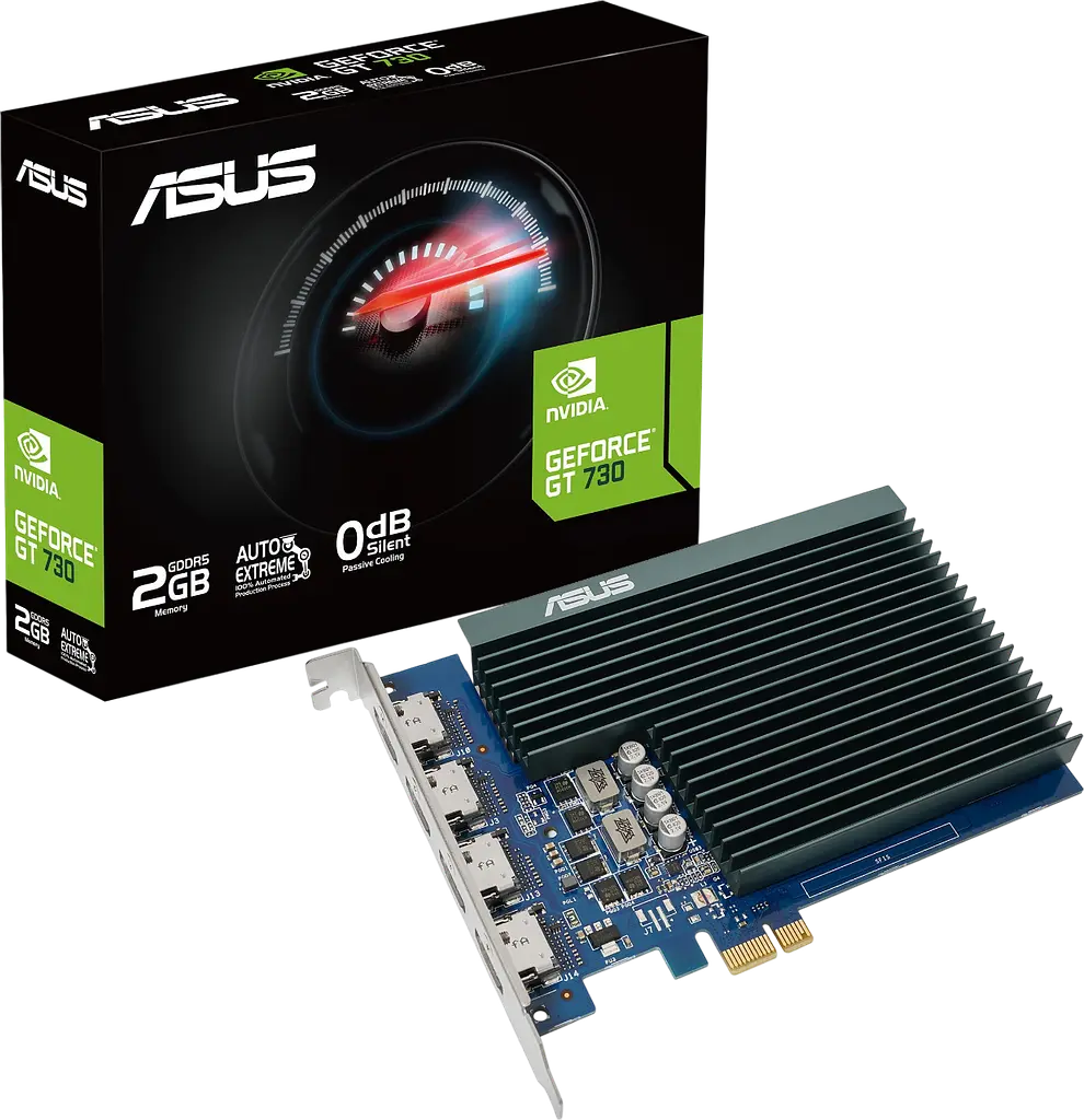 Відеокарта GeForce GT 730 2GB Asus Silent (GT730-4H-SL-2GD5) - фото 2