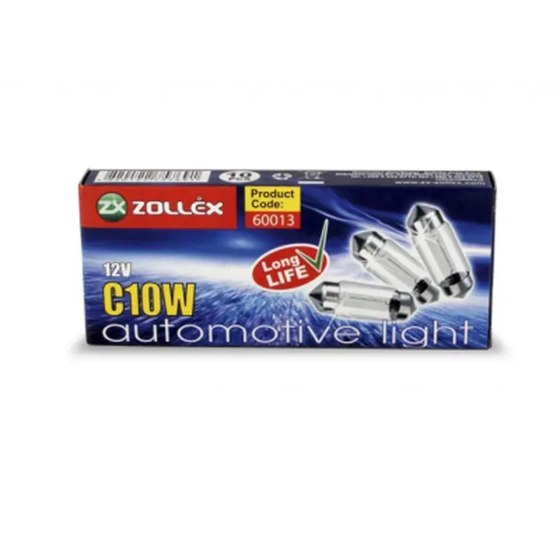 Автолампа Zollex C10W 12V 35mm - фото 2