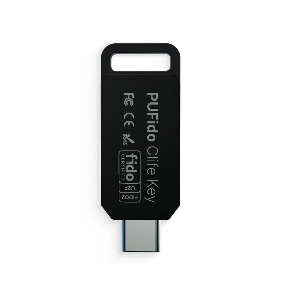 Апаратний ключ SecuX PUFido Clife Key (2FA) сертифікований за стандартом FIDO2, USB Type-C (B0F32FWR2N) - фото 3