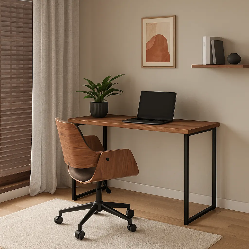 Стіл прямий лофт ОП-151 Orange-Line 1200х600х750 Чорний/Дуб Бароко рістретто - фото 2