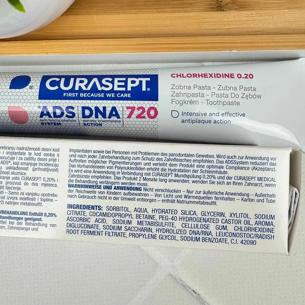 Зубна паста Curasept ADS DNA 720 (хлоргексидин 0,20%) 75 мл - фото 2