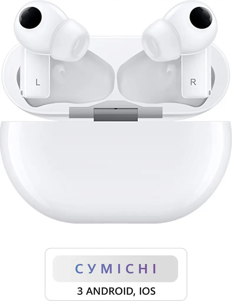 Навушники бездротові Huawei FreeBuds Pro Ceramic White (55033464) білі - фото 8