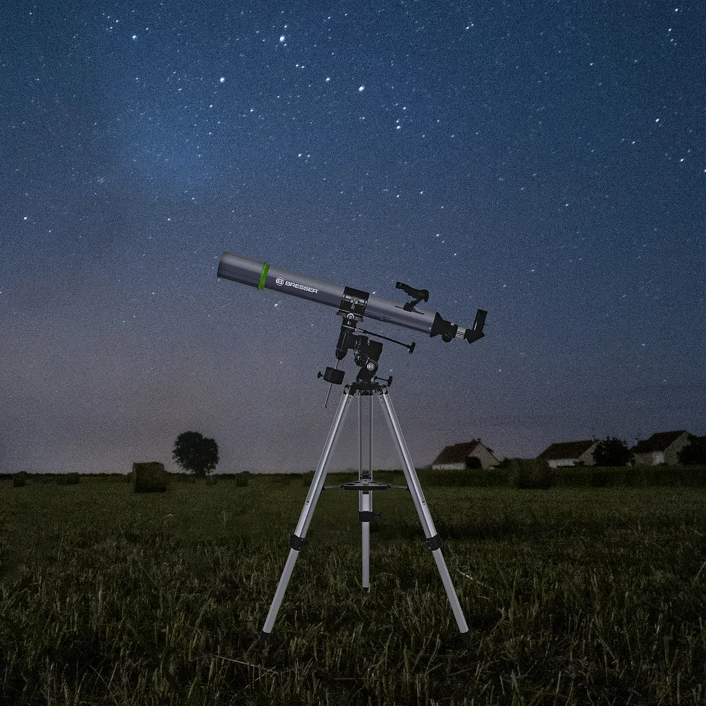 Телескоп Bresser Space Explorer 90/900 EQ3 з місячним фільтром і адаптером для смартфона (9621801) - фото 7