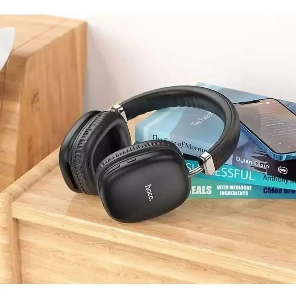 Наушники 2-в-1 беспроводные и проводные Hoco W35 Bluetooth 5.3 черные - фото 5