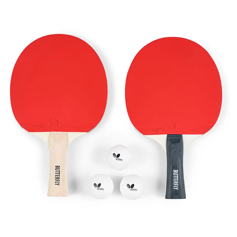 Набір для настільного тенісу Butterfly Racket Set Easy 2 Bats 3 Balls (6257623202) - фото 2