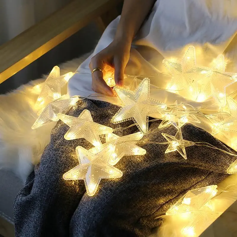 Новорічна світлодіодна гірлянда шторка дощ "Зоряне небо" YS-84001 136 LED 2.5 метра (теплий білий) від мережі 82700 - фото 6