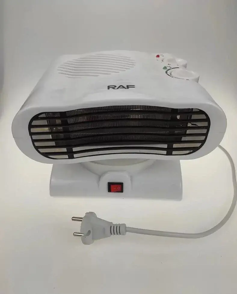 Тепловентилятор дуйка Raf 1185 2000Вт горизонтальний (до 22кв.м) Білий - фото 4