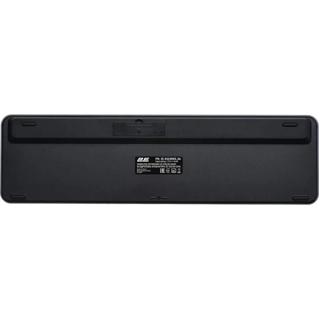 Клавіатура 2E KS240 Wireless Ukr (2E-KS240WG) Gray (2E-KS240WG_UA) - фото 2