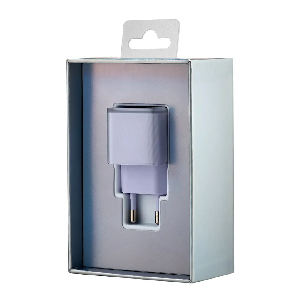 Сетевое зарядное устройство для McDodo 20W Dichromatic GaN PD Fast Charger ( EU Plug ) CH-3773 Фиолетовый - фото 3
