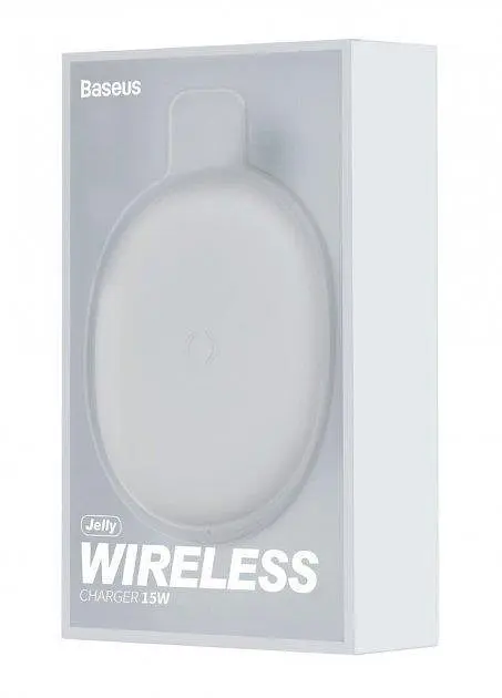 Бездротовий зарядний пристрій Baseus Jelly Wireless charger 15 W WXGD-02 White - фото 2