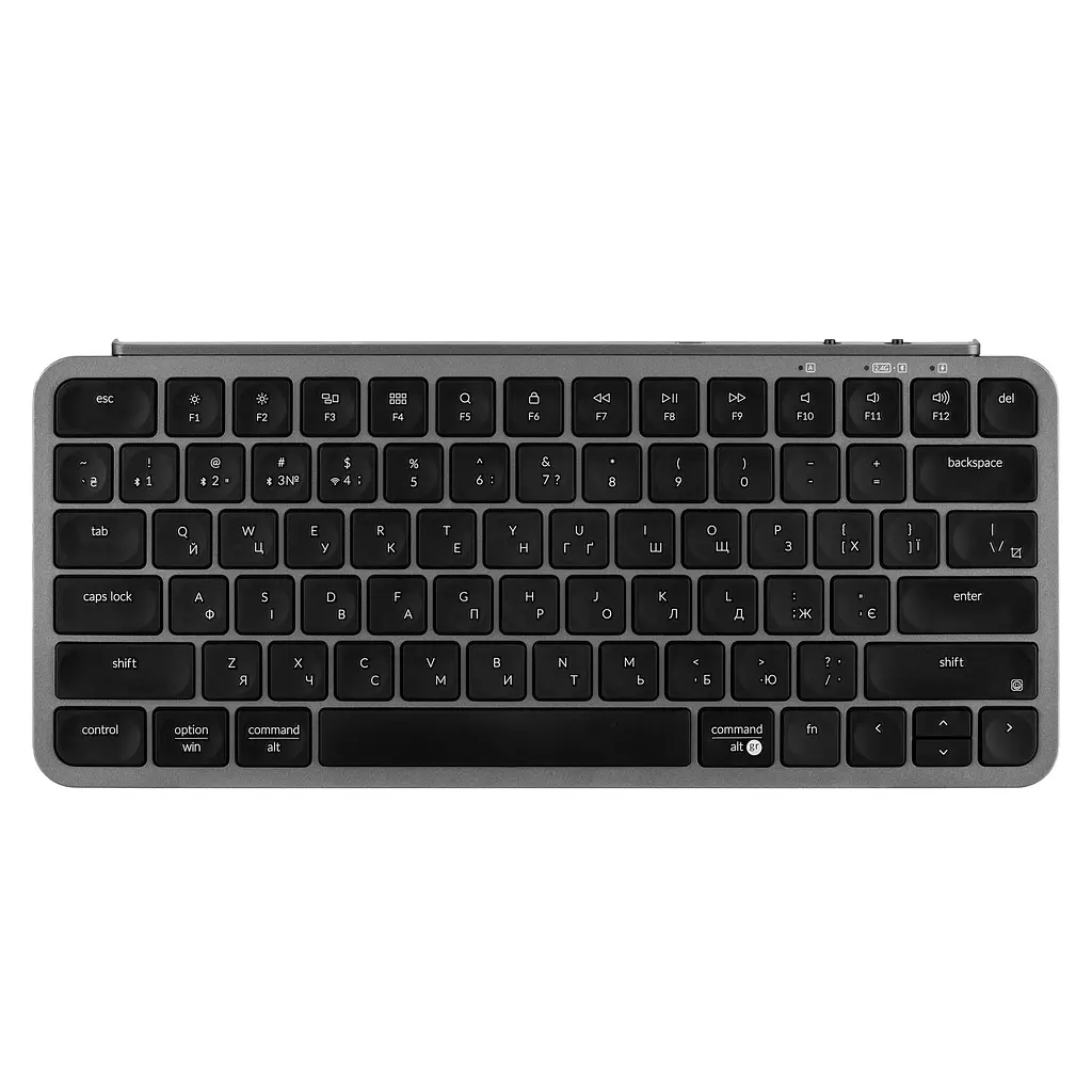 Клавіатура мембрана B1 Pro, USB/WL/BT, space gray Keychron teh0013854 - фото 2
