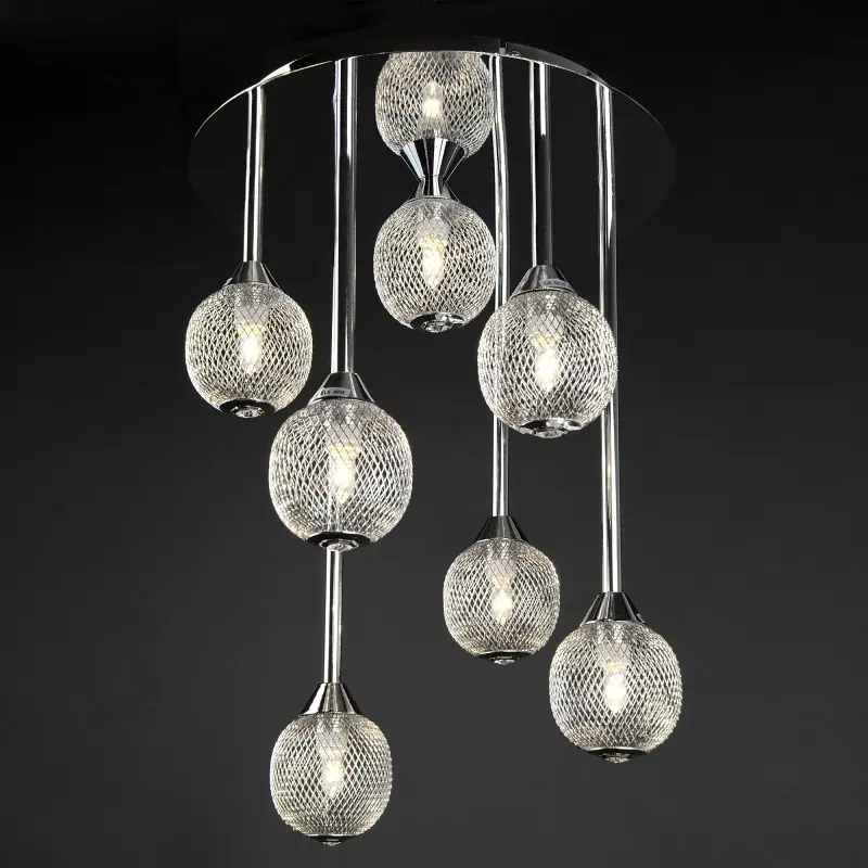 Люстра Brille молекула подвесная G9 40W CH (BR-01 364S/7) - фото 3