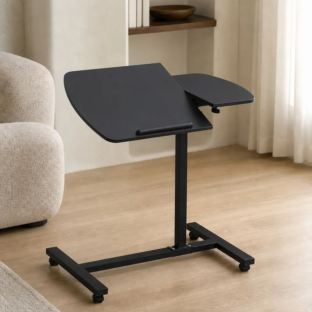 Столик для ноутбука з регулюванням нахилу та висоти 60-90см UFT T12 Black (UFTT12Black) - фото 4
