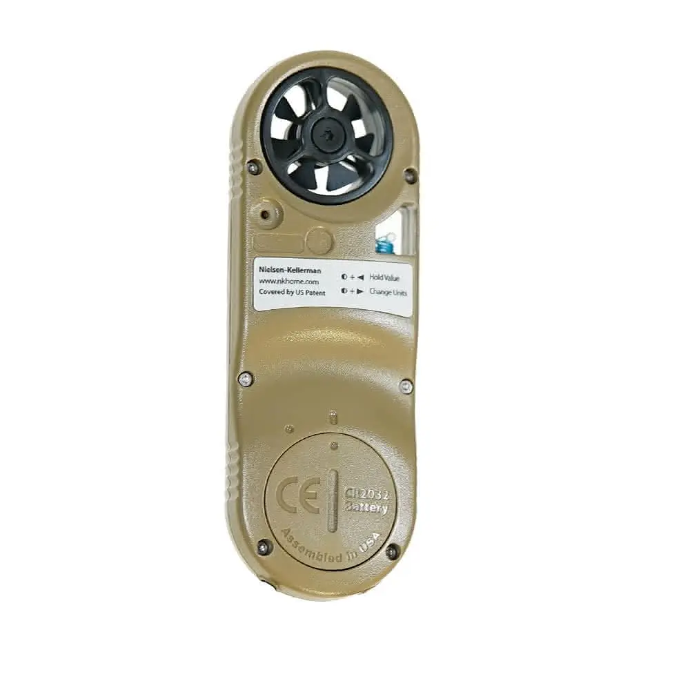 Метеостанция Kestrel 2700 Ballistics Tan с Bluetooth и баллистическим калькулятором (0827LTAN) - фото 4