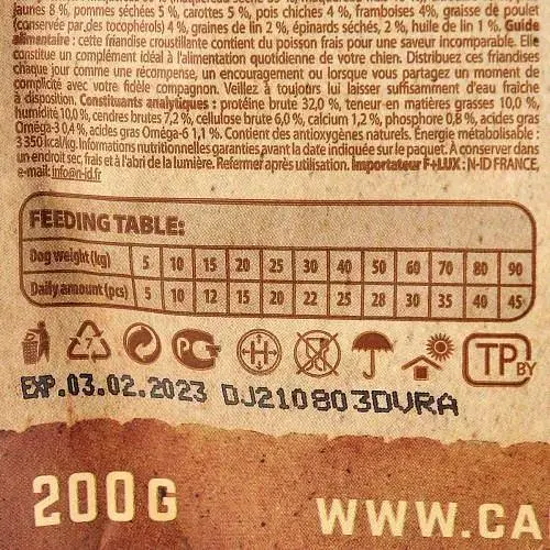 Ласощі для собак Carnilove Dog Crunchy Snack Скумбрія та малина 200 г - фото 3