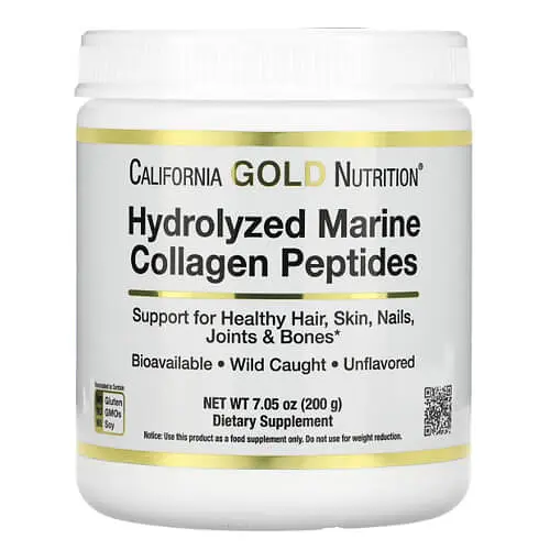 Колаген Hydrolyzed Marine Collagen Peptides 200 грам California Gold Nutrition vit0005689 - фото 3