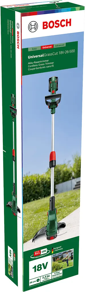 Тример садовий акумуляторний UniversalGrassCut 18V-26-500 1х2.5А·год 26см ЗП AL 18V-20 3.5кг Bosch sad0002078 - фото 6