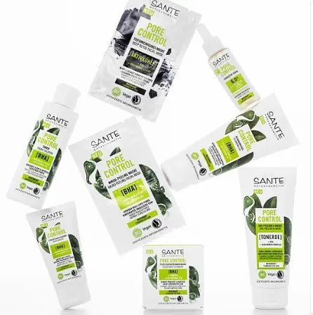 БІО-Крем PORE CONTROL для зволоження комбінованої шкіри обличчя з BHA-кислотою та ніацинамідним комплексом SANTE 50 мл - фото 2