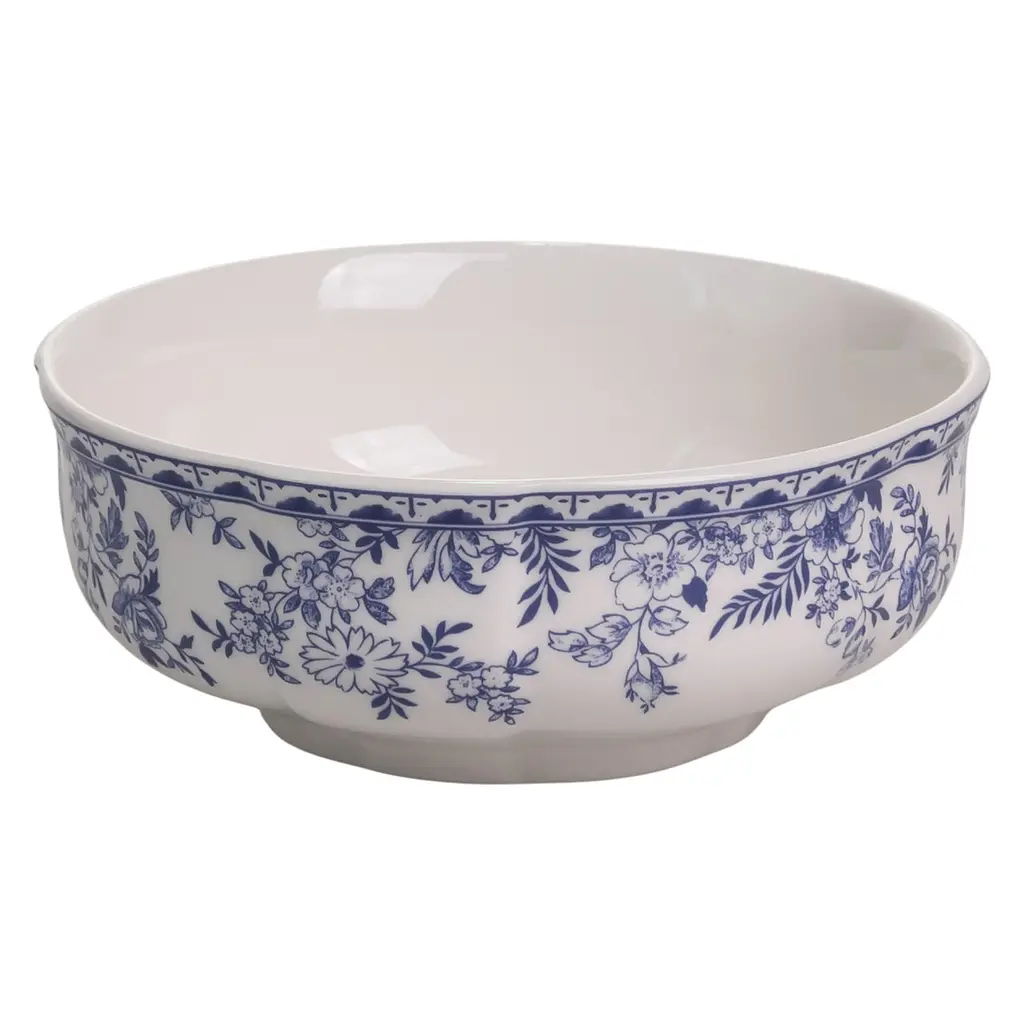 Столовый набор посуды тарелок 16 штук на 4 персоны Bissi фарфоровый Синий Yiwu YY78-1A - фото 2