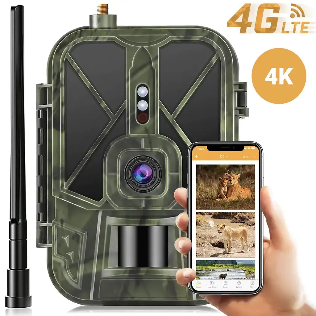 Фотоловушка 4G камера для охоты с аккумулятором 8000 мАч Suntek HC-940Pro, передача 4К видео на смартфон (100968) - фото 3