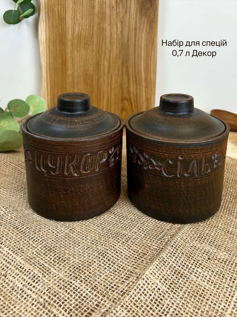 Столовий сервіз керамічного (глиняного) посуду для Борща на 6 осіб - фото 7