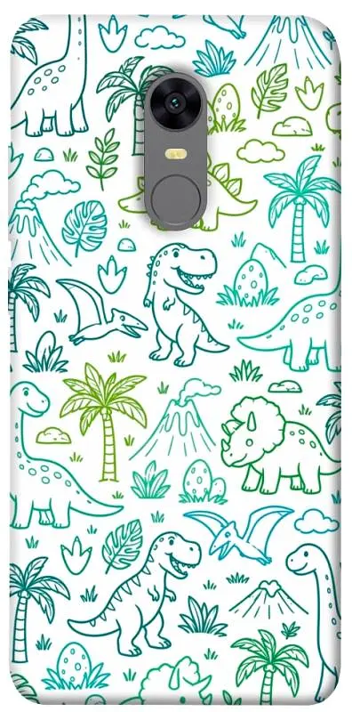 TPU чохол Demsky Dino pattern для Xiaomi Redmi 5 Plus / Redmi Note 5 (Single Camera)