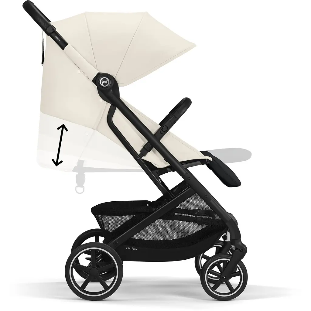 Коляска Cybex Beezy Canvas White (с бампером) (524000191) - фото 6