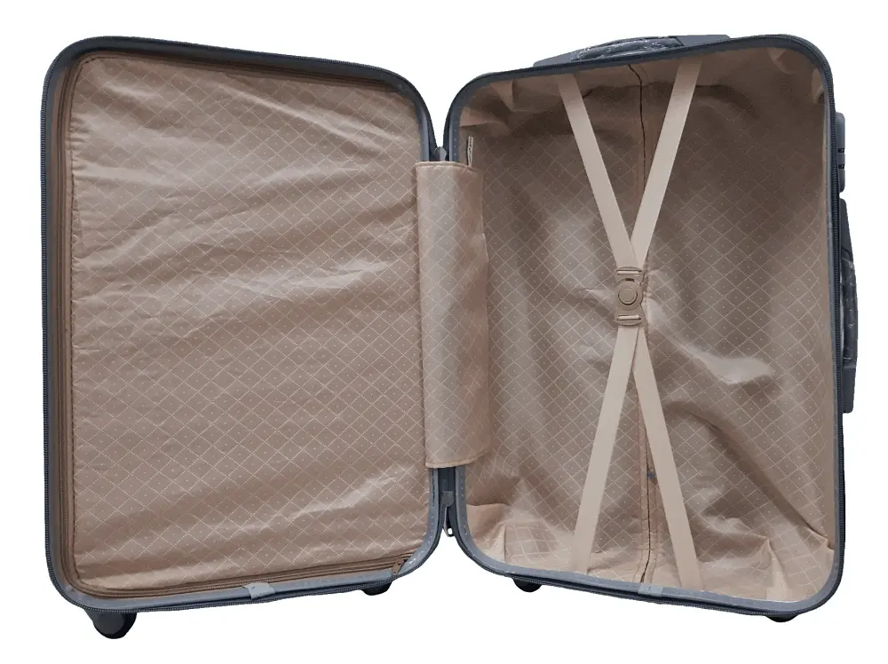 Валіза середня M ABS-пластик Milano bag 004 66×44×28,5см 75л Фіолетовий - фото 4
