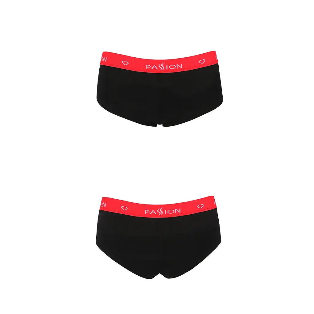 Трусики-шортики Passion PS003 PANTIES L, black - фото 5