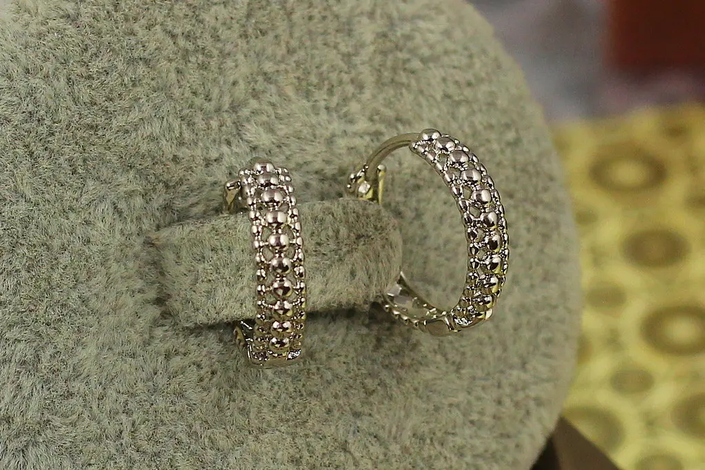 Сережки Xuping Jewelry кільця гравітації 1.5 см сріблясті - фото 2