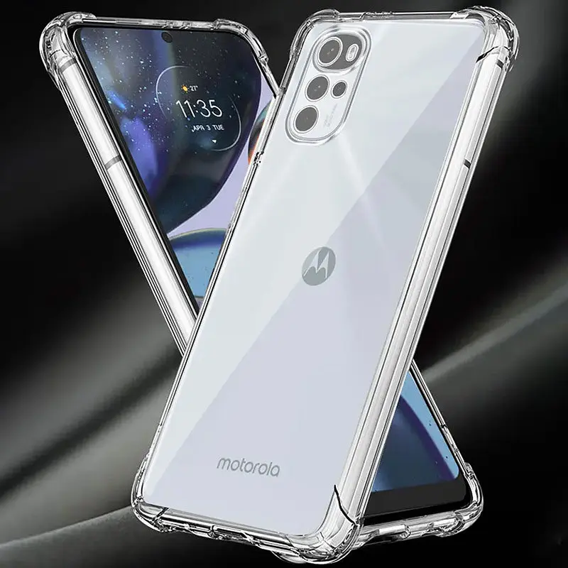 TPU чохол GETMAN Ease logo посилені кути Full Camera для Motorola Moto G22 Безбарвний (прозорий) - фото 2