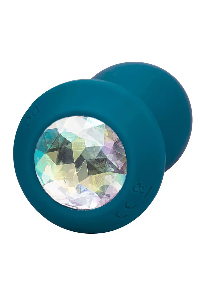 Анальная пробка Power Gem Vibrating Crystal Probe 10.7 см (синий) - фото 3