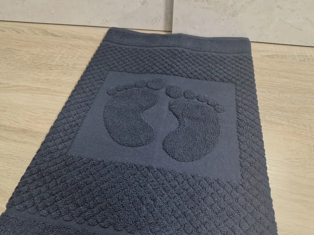 Рушник для ніг Узбекистан 50х70 anthracite 600 г/м2 - фото 4