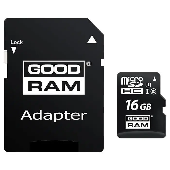 Карта пам'яті GoodRam MicroSDHC 16GB UHS-I Class 10 + SD-adapter (M1AA-0160R12)