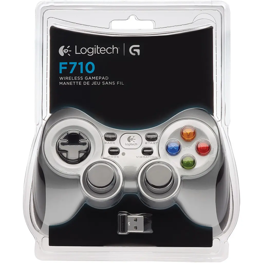 Геймпад Logitech Wireless Gamepad F710 для PC Black/Silver (940-000145) [111976] - фото 5