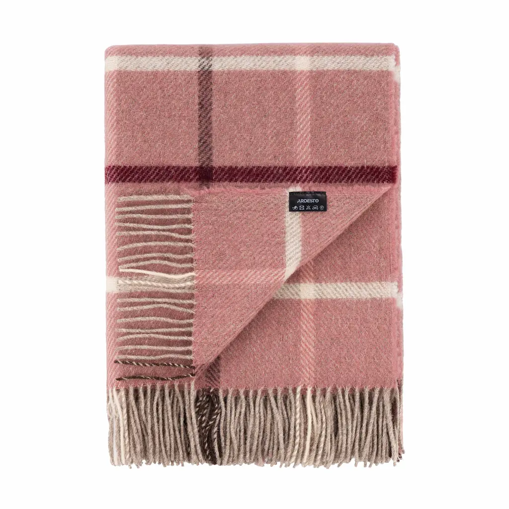 Плед Ardesto Leonardo Alpina 140x200 см 100% вовна рожевий (ART0701LM) - фото 4