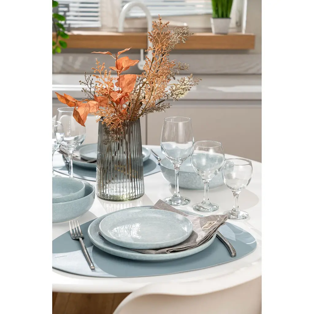 Тарілка обідня Ardesto Loreto 27 см блакитна (AR1027LB) - фото 6