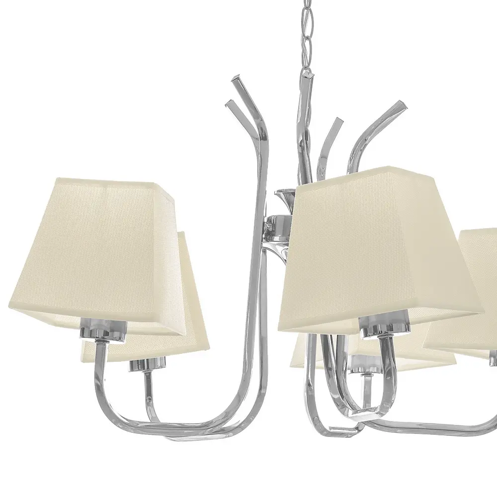 Люстра подвесная Brille с абажуром E27 60W CH (BKL-653S/5) - фото 2