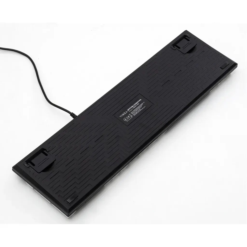 Клавіатура Vinga KBGM-095 LED Orange Switch USB White/Black (KBGM-095Y White/Black) - фото 7