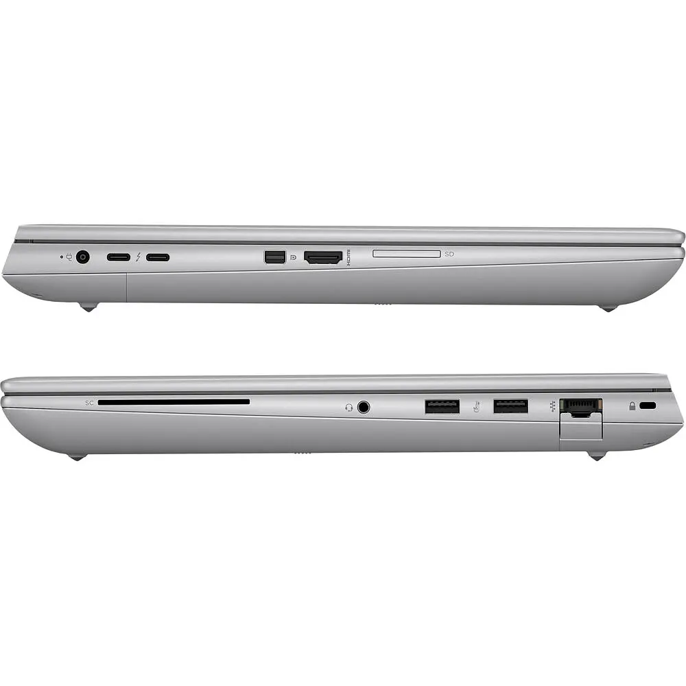 Ноутбук HP ZBook Fury 16 G11, Дисплей 16 inch WQUXGA 120Hz IPS, процесором Intel i9-14900HX, Пам'ять 128GB RAM, 2TB SSD, nVidia RTX 5000 Ada 16GB, Windows 11 Pro, сріблястий - фото 6