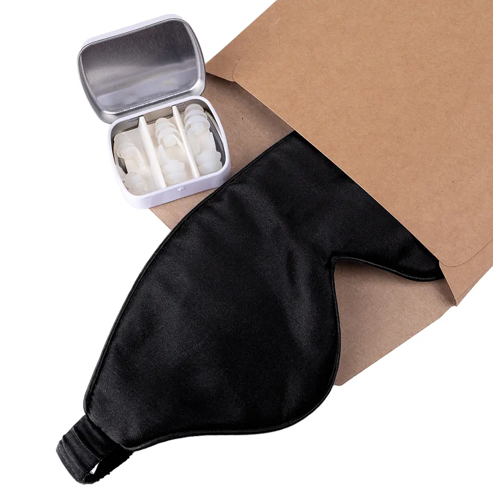 Подарочный набор беруши для сна Kokon Universe + маска для сна Чумацький Шлях шелк 3.1 черная (1248-02) - фото 2