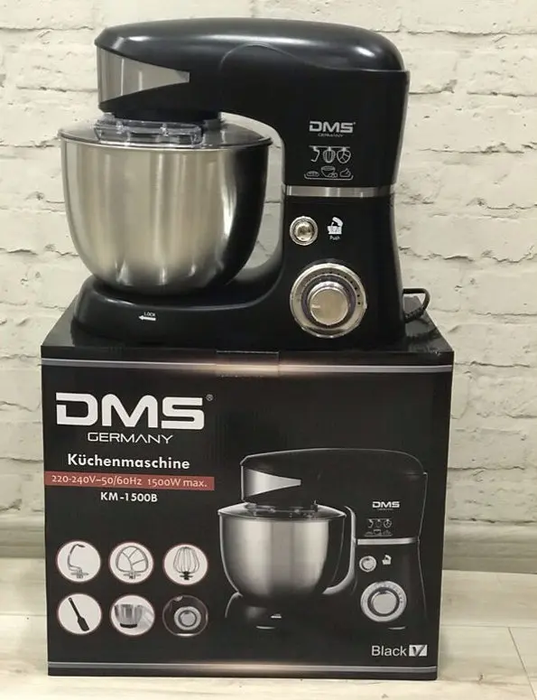 Міксер планетарний - тістоміс DMS KM-1500 Black 5 л - фото 7