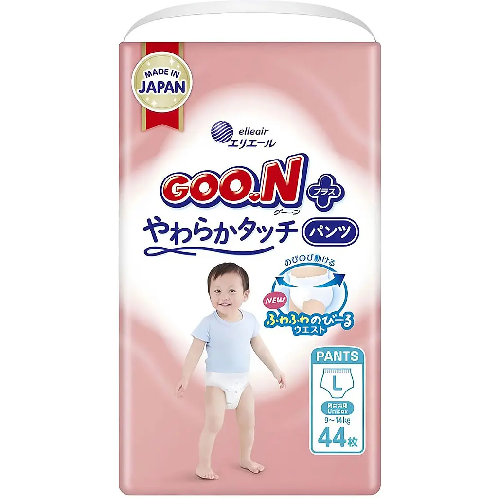 Трусики-підгузки Goo.N Plus L (9-14 кг) 44 шт. для дітей унісекс (878587)