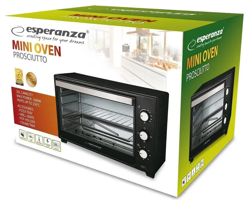 Електродуховка Esperanza EKO005 Prosciutto 20 л - фото 4