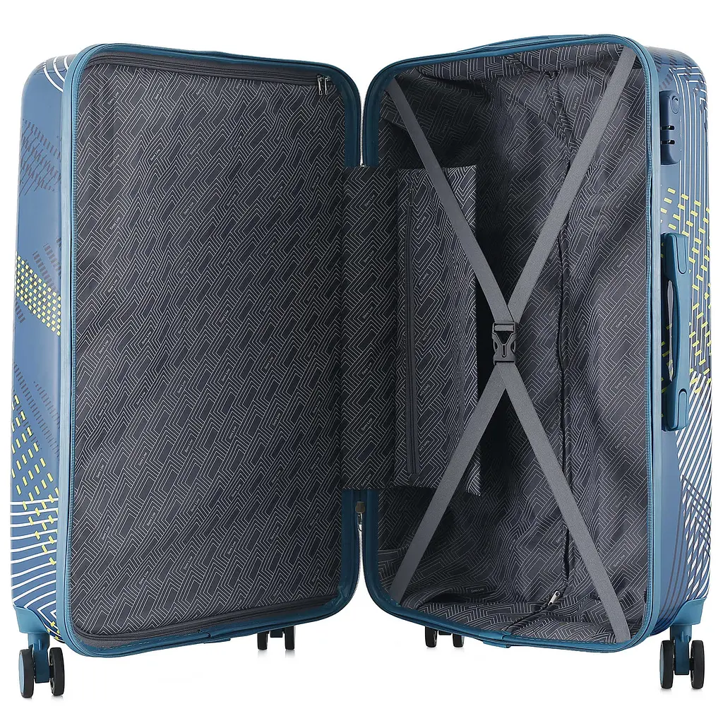 Валіза велика Semi Line 28 дюймів (L) Polycarbonate/ABS-Plastic Blue Pattern (T5652-3) - фото 2