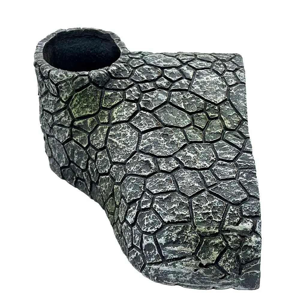 Декорація Hobby Cracked Rock Cave 2 19x14x8 см для акваріума і тераріуму (41793) - фото 4